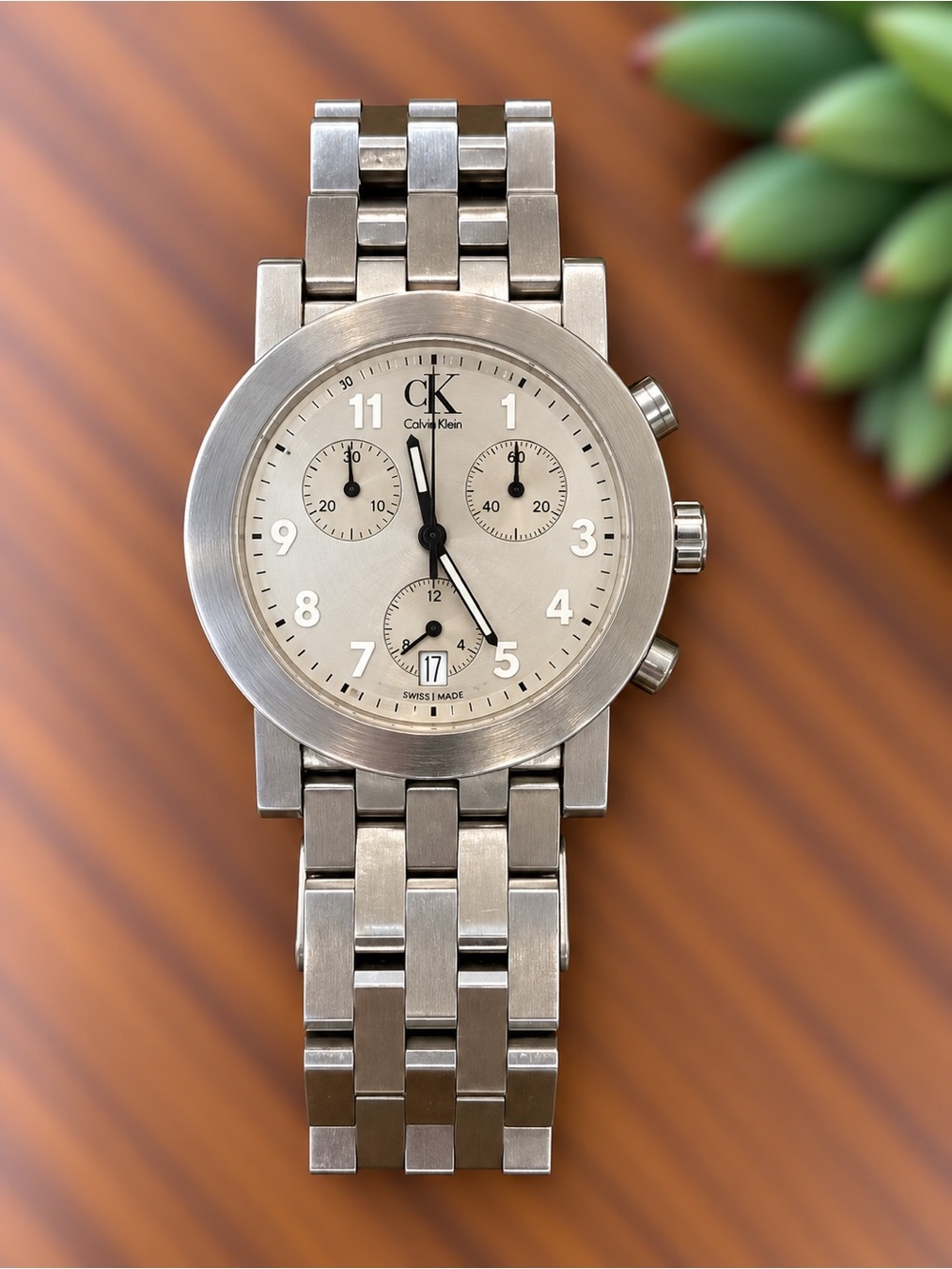 Calvin Klein CK Stainless Steel Chronograph Watch K71160FT